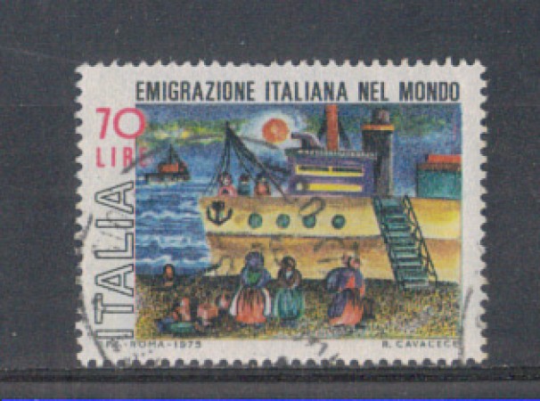 1975 - LOTTO/6630U - REPUBBLICA - EMIGRAZIONE - USATO