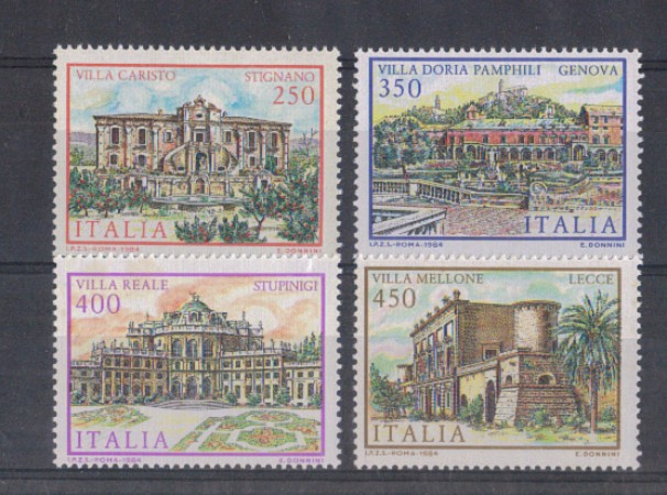 1984 - LOTTO/6818 - REPUBBLICA - VILLE 4v. - NUOVI
