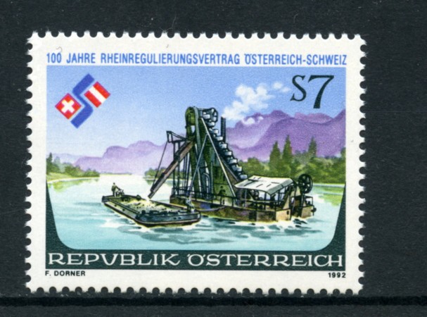 1992 - LOTTO/16431 - AUSTRIA - ACCORDO FIUME RENO - NUOVO