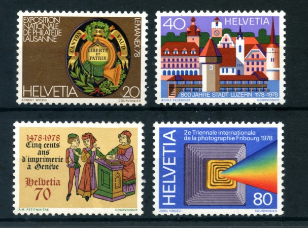 1978 - LOTTO/23575 - SVIZZERA - PROPAGANDA 4v. - NUOVI