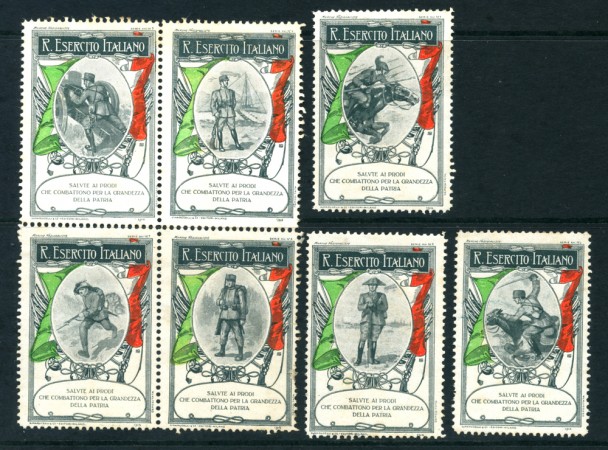 1915 ITALIA - LOTTO/23892 - R.ESERCITO ITALIANO 7 CHIUDILETTERA NUOVI