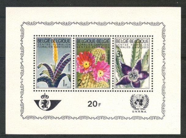 1965 - BELGIO - 3° MOSTRA FLOREALE  - FOGLIETTO NUOVO - LOTTO/29545