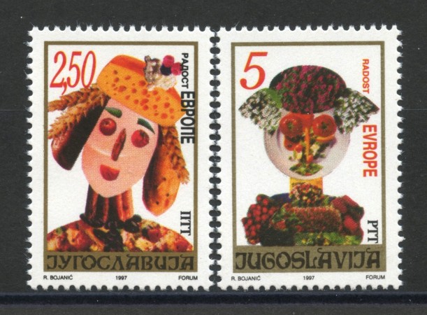 1997 - JUGOSLAVIA - GIOIA D'EUROPA 2v. - NUOVI - LOTTO/35477