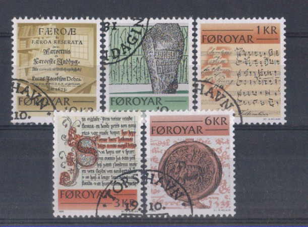 1981 - LOTTO/823U - FAEROER - ANTICHI SCRITTI - USATI