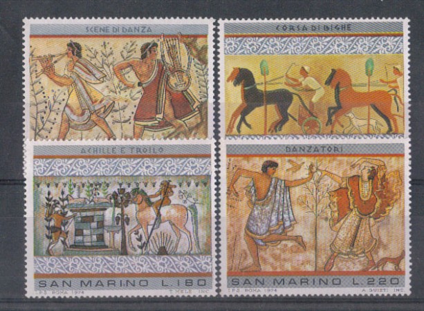 1975 - LOTTO/7957 - SAN MARINO - ARTE ETRUSCA