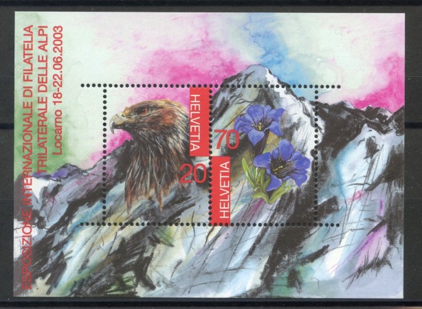 2003 - SVIZZERA - TICINO 03 EXPO FILATELICA - FOGLIETTO NUOVO - LOTTO/37388