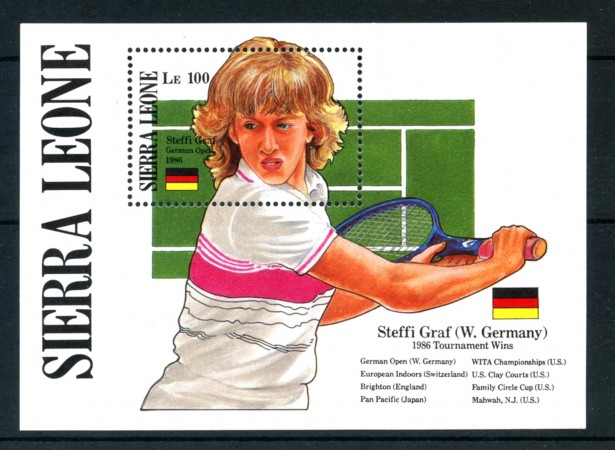 1987 - SIERRA LEONE - LOTTO/19955 - WIMBLEDON FOGLIETTO