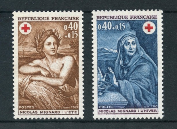 1969 - FRANCIA - PRO CROCE ROSSA 2v. - NUOVI - LOTTO/25983