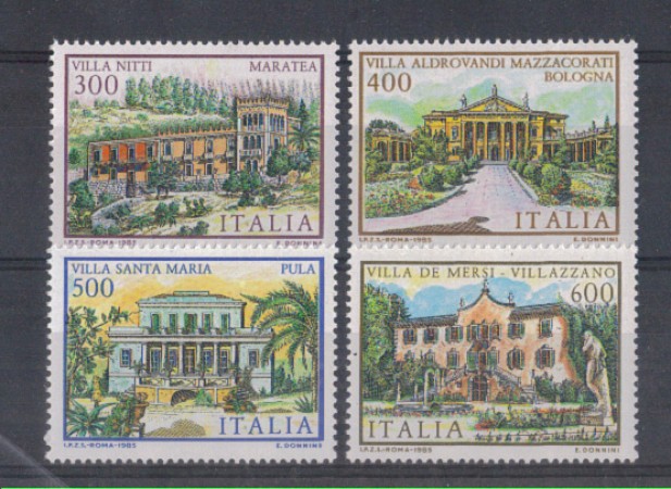 1985 - LOTTO/6840 - REPUBBLICA - VILLE 6° SERIE 4V. - NUOVI