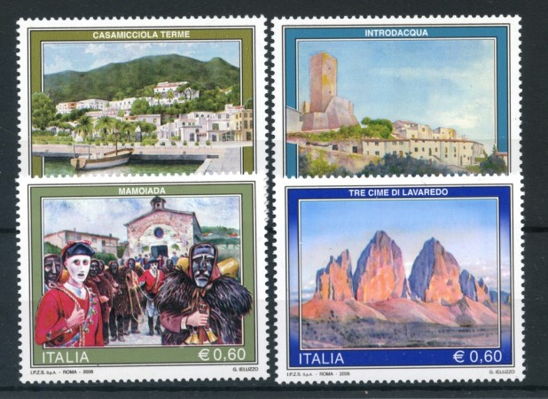 2008 - REPUBBLICA - SERIE TURISTICA 4v. - NUOVI - LOTTO/25427