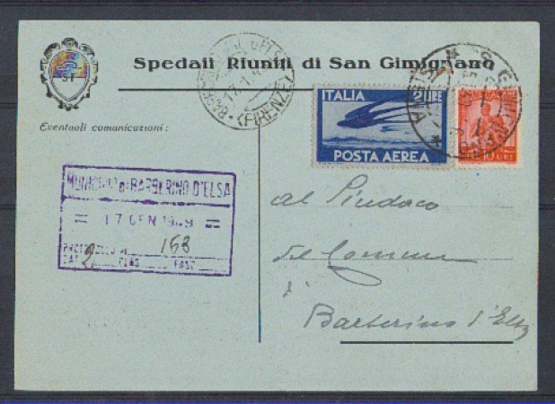1949 - LOTTO/504 - REPUBBLICA - SAN GIMIGNANO