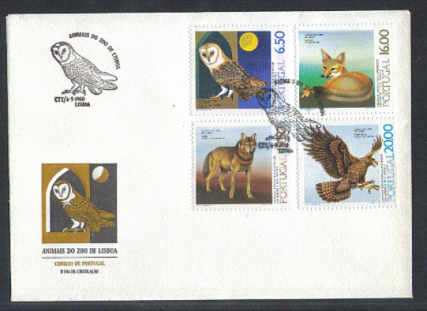 1980 - LOTTO/POR1468FD - PORTOGALLO - ZOO - FDC
