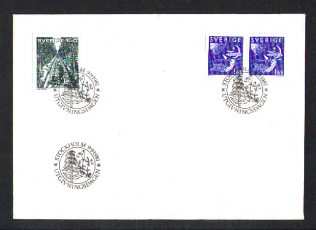 1981 - LOTTO/SVE1143FDC - SVEZIA - IL GIORNO E LA NOTTE - BUSTA FDC