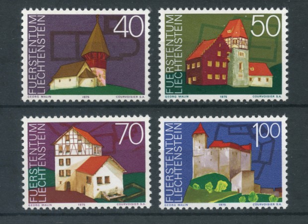 1975 - LOTTO/23498 - LIECHTENSTEIN - PATRIMONIO ARCHITETTONICO 4v. - NUOVI