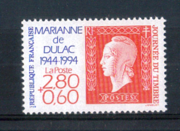 1994 - LOTTO/FRA2854N - FRANCIA - GIORNATA DEL FRANCOBOLLO NUOVO