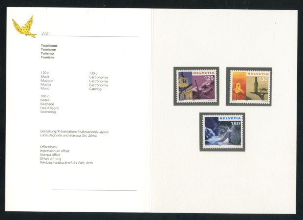 2000 - SVIZZERA - IMMAGINI DELLA SVIZZERA 3v. - NUOVI - FOLDER - LOTTO/37336F
