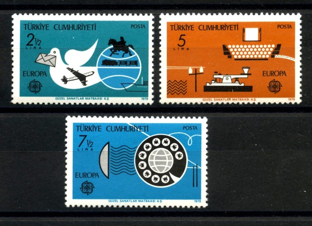 1979 - LOTTO/41306 - TURCHIA - EUROPA 3v. - NUOVI