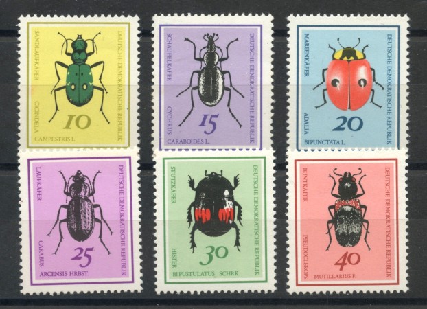 1968 - GERMANIA DDR - COLEOTTERI 6v. - NUOVI - LOTTO/36294