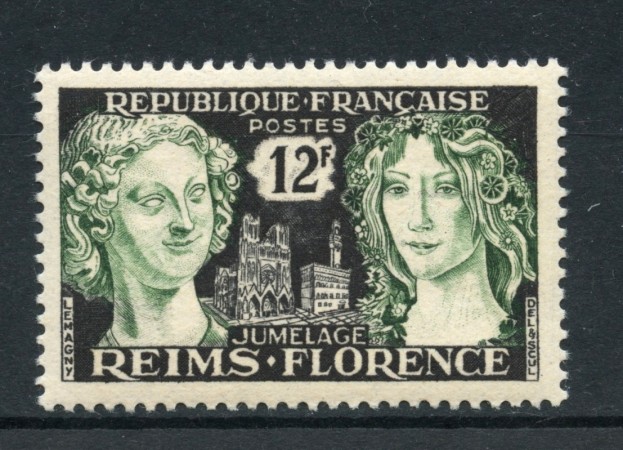 1956 - FRANCIA - GEMELLAGGIO REIMS-FIRENZE - NUOVO - LOTTO/27853