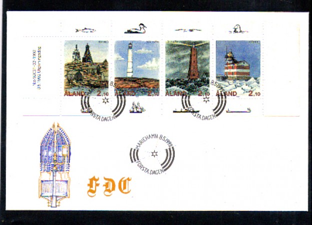 1992 - LOTTO/10957 - ALAND - FARI DI ALAND - BUSTA FDC