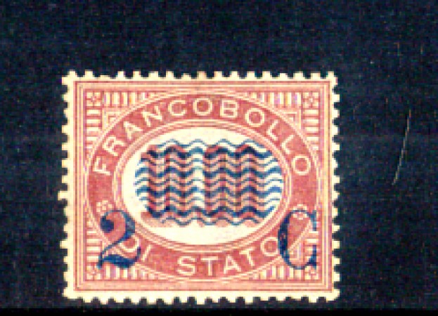 1878 - LOTTO/11106 - REGNO - 2 CENT. SU 10,00 LACCA - LING.