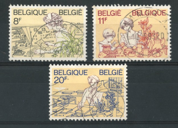1983 - LOTTO/16868 - BELGIO - LA DONNA BELGA 3v. - USATI