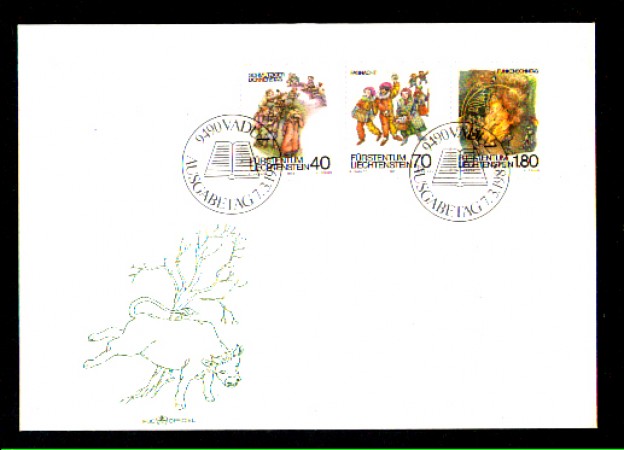 1983 - LOTTO/LIE761FDC - LIECHTENSTEIN - COSTUMI DI CARNEVALE - BUSTA FDC