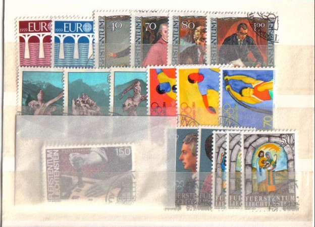 1984 - LBF/2580  - LIECHTENSTEIN - ANNATA COMPLETA 29v.