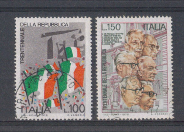 1976 - LOTTO/6645U - REPUBBLICA - 30° ANNIV. REPUBBLICA - USATI