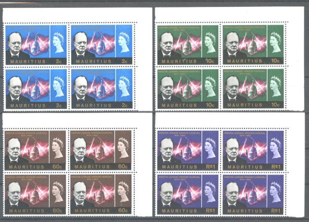 1966 - MAURITIUS - LOTTO/38930 - WINSTON CHURCHILL 4v. - QUARTINE NUOVI