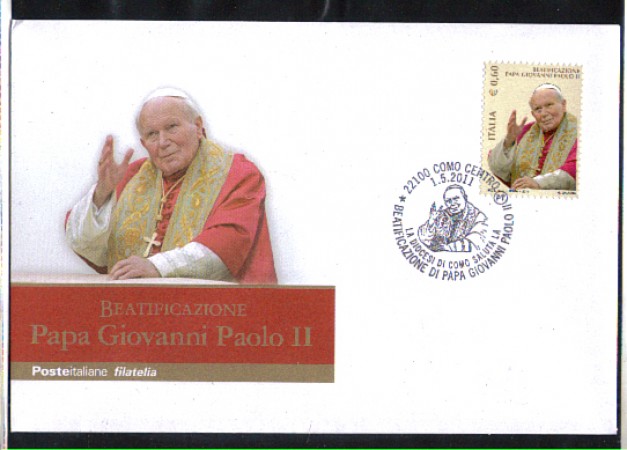 2011 - LOTTO/9949A - ITALIA  BEATIFICAZIONE DI GIOVANNI PAOLO II°