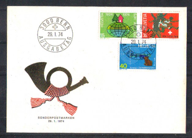 1974 - LOTTO/SVI949FDCC - SVIZZERA - PROPAGANDA  - BUSTA FDC