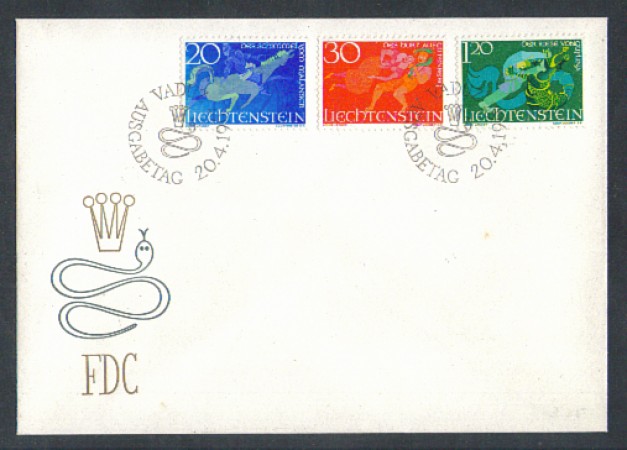 1967 - LOTTO/4588Z - LIECHTENSTEIN - LEGGENDE I° - FDC