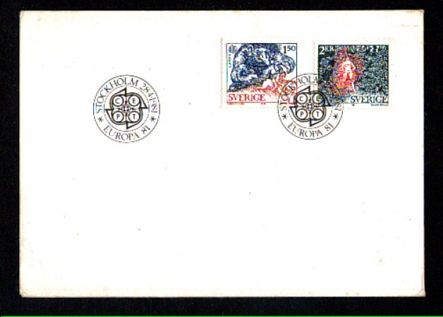 1981 - LOTTO/SVE1124FDC - SVEZIA - EUROPA FOLCLORE - BUSTA FDC
