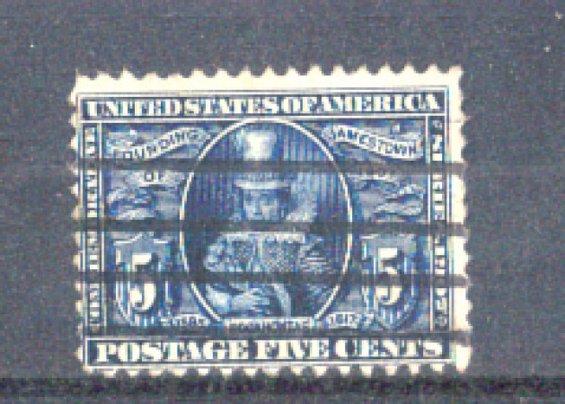 1907 - LBF/2962A - STATI UNITI - 5c. JAMESTOWN USATO