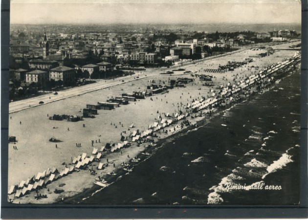 RIMINI - 1951 - LOTTO/20384 - RIMINI DALL'AEREO - VIAGGIATA