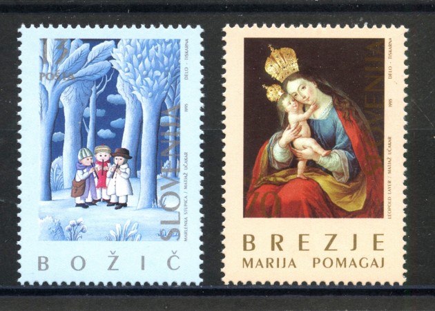 1995 - SLOVENIA - NATALE  2v. - NUOVI - LOTTO/33889