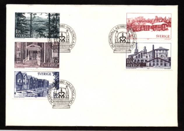 1980 - LBF/3994 - SVEZIA - TURISMO HALSINGLAD - BUSTA FDC