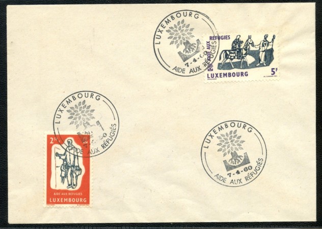 1960 - LUSSEMBURGO - ANNO MONDIALE DEL RIFUGIATO - BUSTA FDC - LOTTO/25108