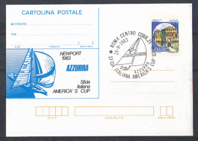 1983 - REPUBBLICA -  LOTTO/2303 - IPSZ - 300 L. AZZURRA