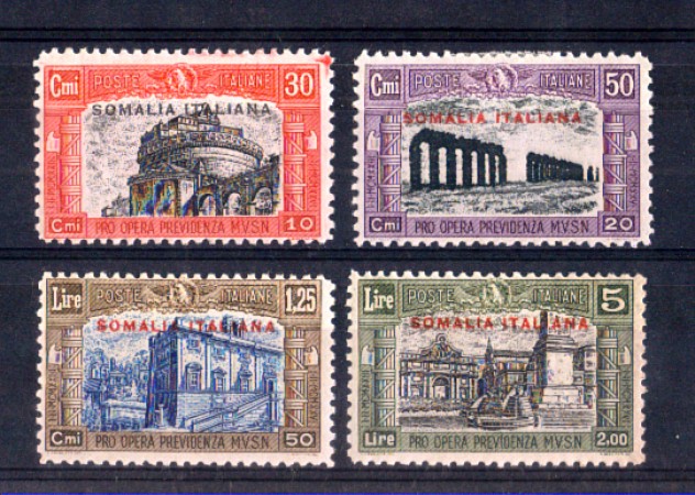 SOMALIA - 1929 - MILIZIA  II° SERIE  - LOTTO/SOMALIT123CPL