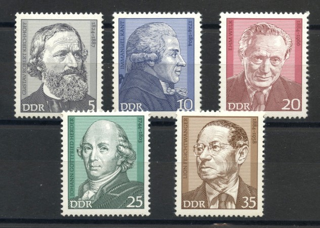 1974 - GERMANIA DDR - PERSONALITA' 5v.- NUOVI - LOTTO/36489