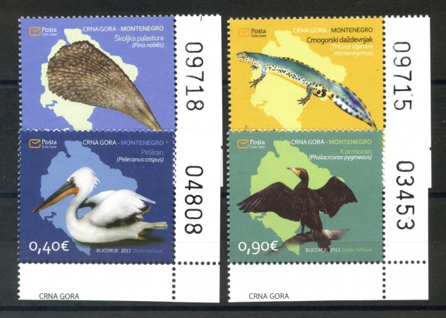2011 - MONTENEGRO REPUBBLICA - FAUNA  4v. - NUOVI - LOTTO/34900