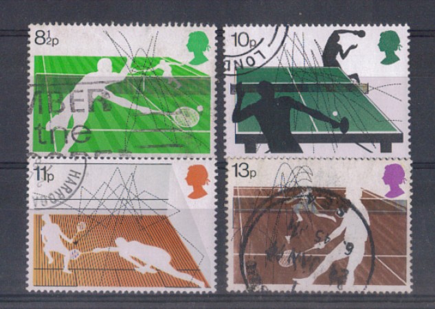1977 - LOTTO/4646 - GRAN BRETAGNA  SPORT CON RACCHETTA - USATI