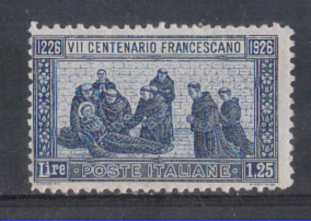 1926 - LOTTO/REG199L - REGNO - 1,25 LIRE S.FRANCESCO - T/L
