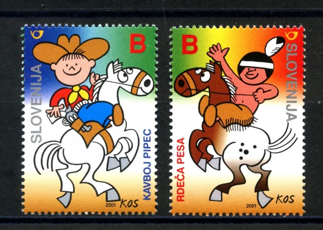 2001 - SLOVENIA - FUMETTI  2v. - NUOVI - LOTTO/34139