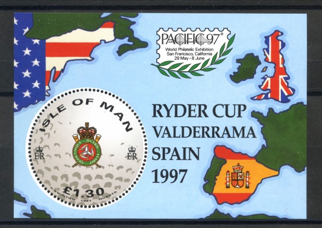 1997 - ISOLA DI MAN - GOLF  RYDER CUP - FOGLIETTO NUOVO - LOTTO/36020