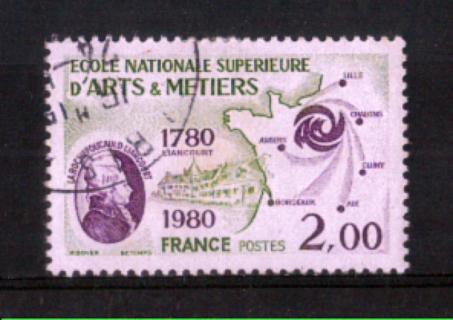 1980 - LOTTO/FRA2087U - FRANCIA - SCUOLA ARTI E MESTIERI - USATO