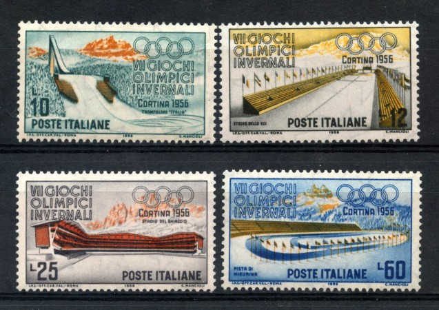 1956 - REPUBBLICA - OLIMPIADI DI CORTINA 4v. - NUOVI - LOTTO/30436