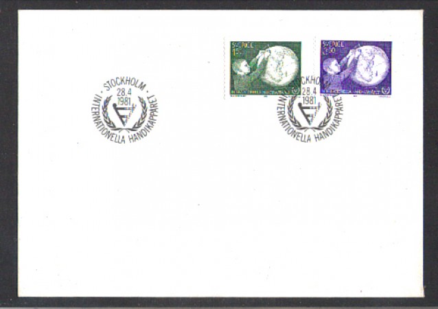 1981 - LBF/3595 - SVEZIA - ANNO INTERNAZIONALE DISABILI - BUSTA FDC